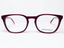 NEW Emporio Armani EA3118 5598 Men's Burgundy Modern Eyeglasses Frames 51/20