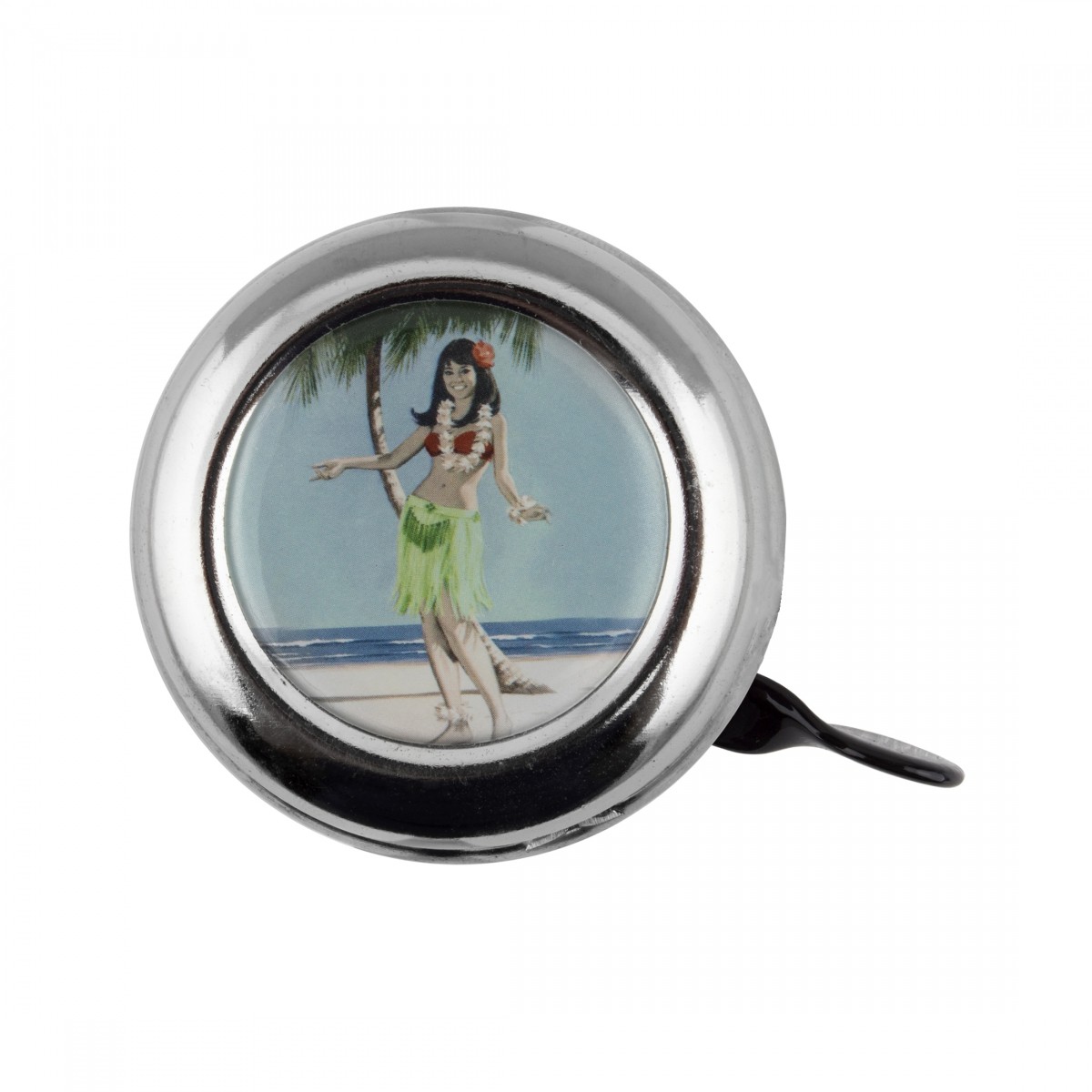 Clean Motion Swell Bells Hula Silver Lever - Красочный велосипедный звонок из хромированной стали 2590₽