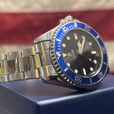 Invicta MPW-0082 42mm Black/Blue Quartz Mens Watch -Volume Discounts Over Stock