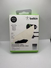 Belkin Car Charger + Cable 12W 2.4A iPhone iPad New Box Damaged