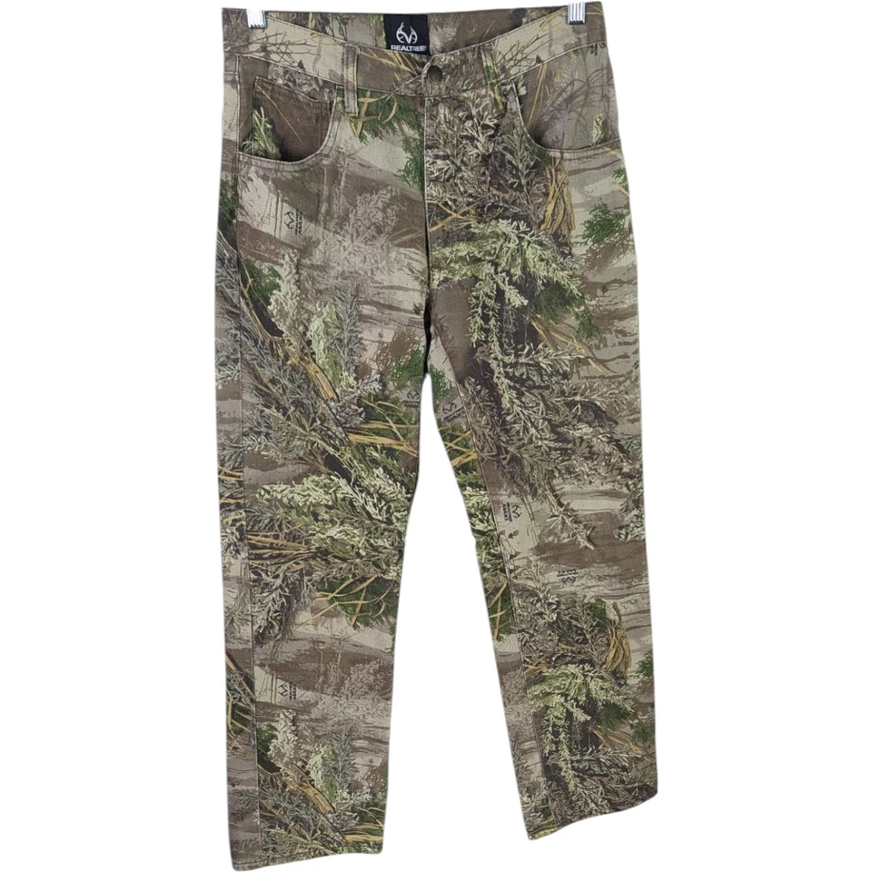 Realtree Mens MAX-1 Camo Pants 32x32 Outdoor Hunting Jeans (Measures 32x30) - Image 2 of 4