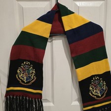 Wizarding World of Harry Potter Universal Hogwarts Muffler Scarf 8" x 47.5"