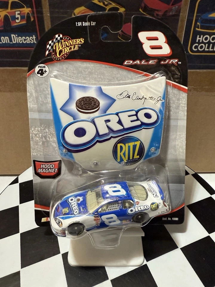 Dale Earnhardt Jr. #8 Oreo Ritz 2006 1/64 diecast círculo de ganador con imán de capó Foto 2 de 4