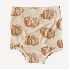 Kate Quinn Retro Bloomers Orange Harvest Pumpkins Bamboo Size 18-24 Months