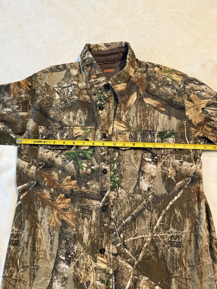 Magellan Outdoors Hunt Gear Realtree Edge Men’s Size S Camo Long Sleeve Shirt - Image 4 of 4