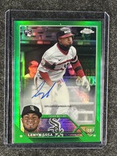 Lenyn Sosa 2023 Topps Chrome #ACLSO Rookie Autograph Green Refractor /99 RC AUTO