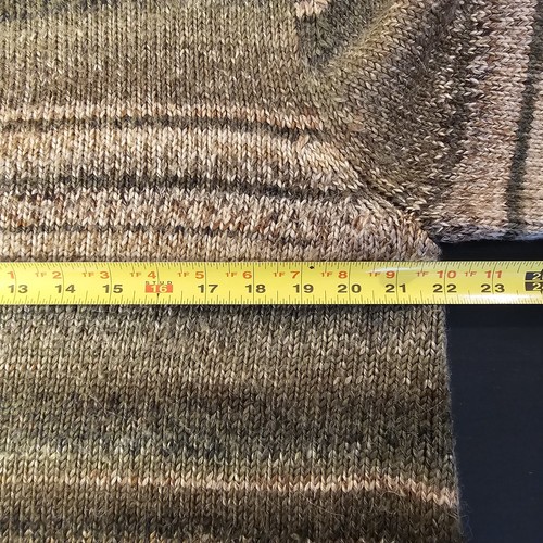 J. Jill Pullover Wolle Alpaka Mischung groß gestreift meliert natur grün braun Herbst - Bild 5 von 7