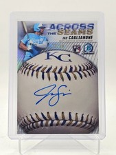 JAC CAGLIANONE 2026 BOWMAN CHROME ACROSS THE SEAMS ROOKIE RC AUTO /50 Q7658