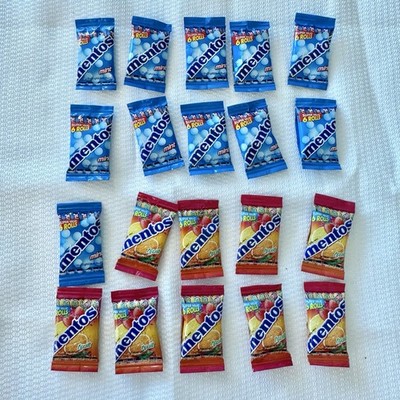 LOT Of Zuru Mini Brands Miniature Food Toys Mixed Series - 20 X Mentos Mints Bag