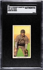 1909 Piedmont Cigarettes (T206) Joe Tinker Hands Knees SGC A