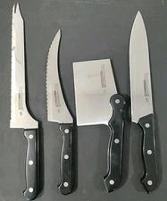 Ronco Showtime Six Star Set 4 Knives 5,6, 8, 9 Chop, Saw Knife, Chef, Sportsman