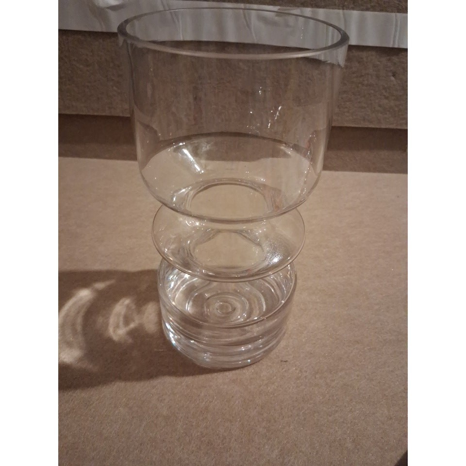 Vtg rilhimaki lasi oy hoop vase 1472 Tamara aladin 9.75 in finland