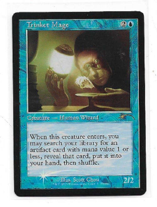 MTG magic cards 1x Trinket Mage - FOIL promo retro Unique & Misc