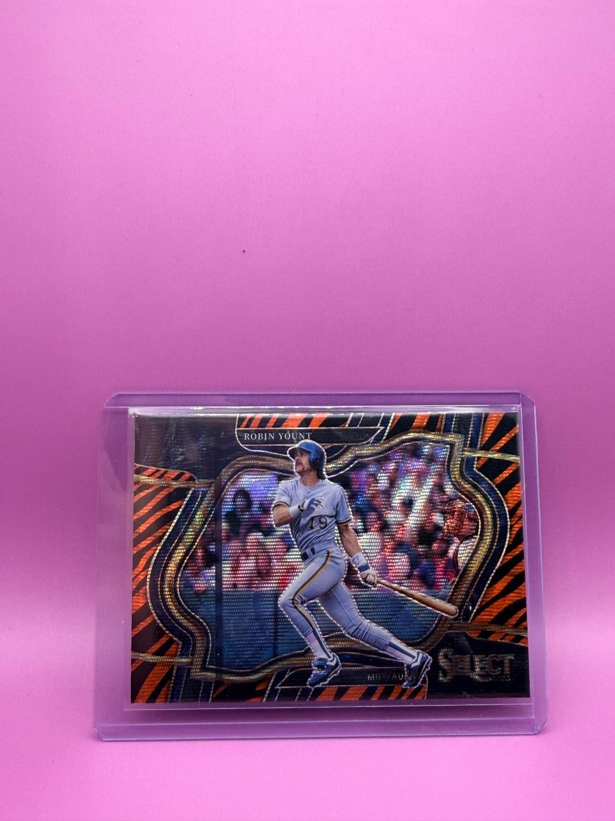 2023 Panini Select #277 Robin Yount Zebra Prizm