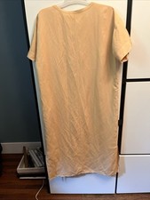 NWT Uniqlo Women’s Linen Blend Relaxed Pullover Dress in Brown Size M