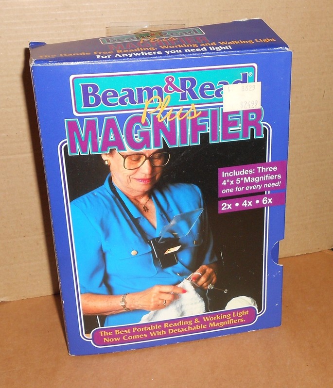 Beam & Read Plus Magnifier Hands Free Battery Powered Light
