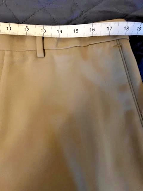 Alan Flusser Mens Flat Front Golf/Casual Pants, Khaki, 36X32 - Image 3 of 4