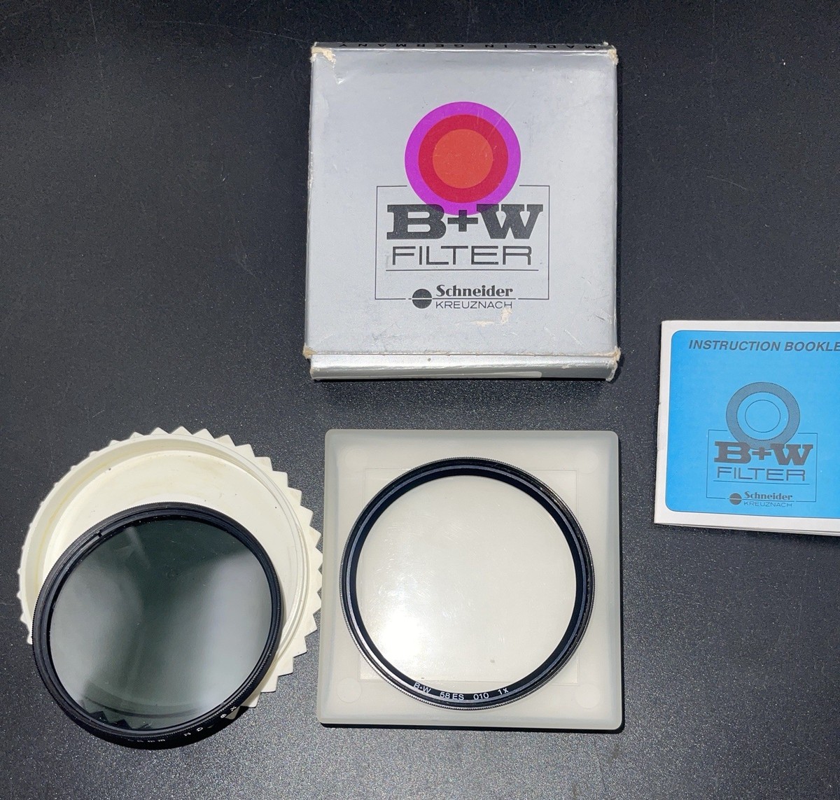 Lot of 2 camera Lens Filters 58mm-Toshiba ND 8x & B&W ES 1x UV