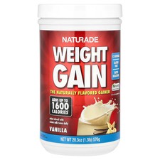 Naturade, Weight Gain, Vanilla, 20.3 oz 576 g , 12 Servings, Gluten Free
