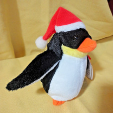 TY JINGLE BEANIES HOLIDAY ORNAMENT "ZERO" JINGLE INSIDE 2002