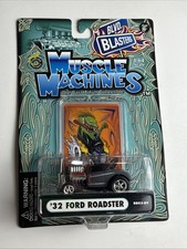 Muscle Machines Blvd Blasters 1932 32 Ford Roadster Grey Hot Rod 164 Diecast