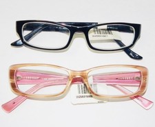  LOT OF 2 BRAND NEW - PINK  BLACK-GRAY I.LINE EYEGLASSES READERS 2.50