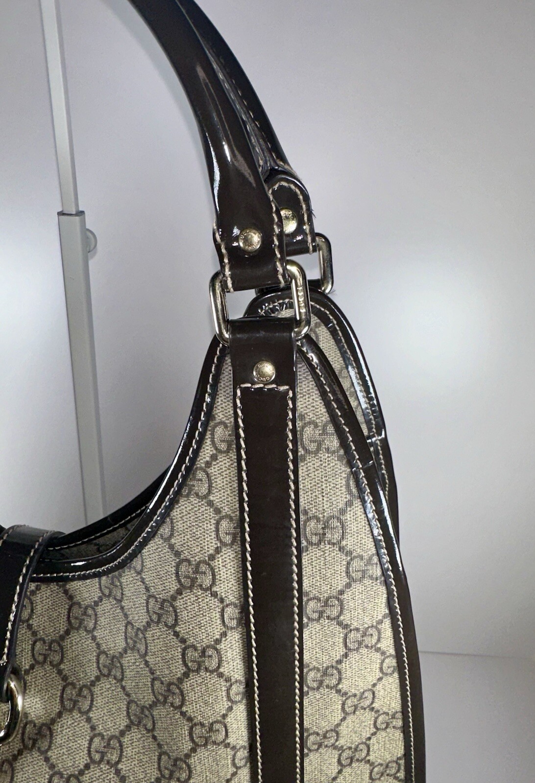 Authentic GG Plus Monogram Medium Joy Shoulder Bag - image 4