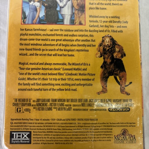 Wizard of Oz VHS Sealed Clamshell - Bild 8 von 8