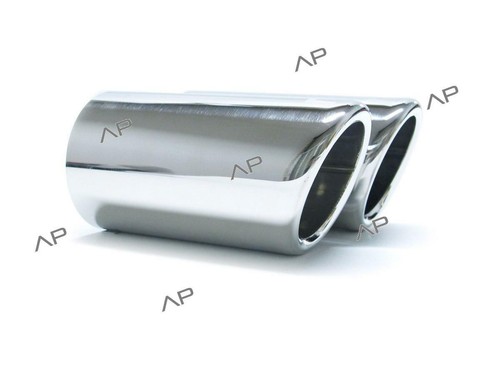 2x 68mm Cubierta de escape de acero inoxidable Cubierta de tubo de escape para VW Tiguan II AD1 TDI TSI 2016+ - Imagen 10 de 12