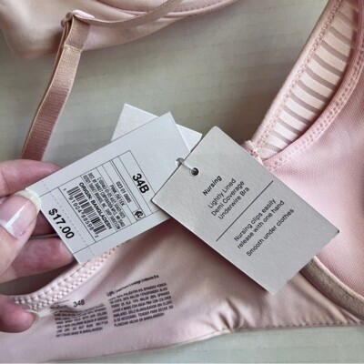Auden 34B Nursing Demi Bra BUNDLE x2 Lightly Lined Underwire