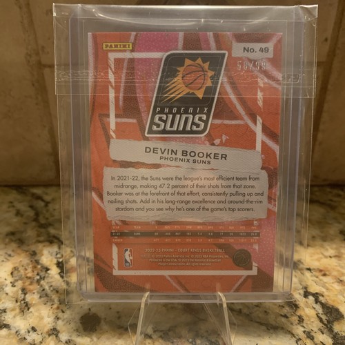 DEVIN BOOKER 2022-23 Panini Court Kings Pink /99 PHOENIX SUNS #49 - Picture 2 of 3
