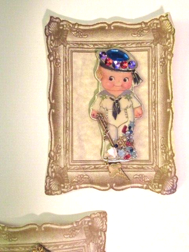 LOT/5 Handcrafted Creations By Frances KEWPIE brooch Pin backs ornaments-VTG-NEW - Picture 8 of 11