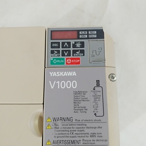 [Used] YASKAWA / CIMR-VC2A0020JAB / V1000 INVERTER, 5.5KW/4.0KW, 1pcs - Picture 3 of 4
