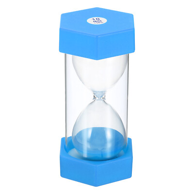 10 Minuten Sand Timer, Sechseck Uhr Abdeckung Party Favorit Blau