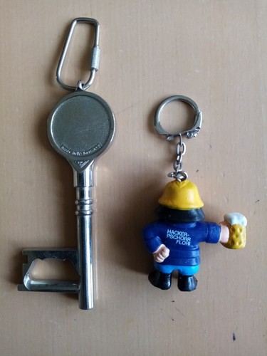 2 Hacker Pschorr Keyring /Bottle Opener. NEW. Ideal for Home Bar Or Man Shed - Picture 2 of 2