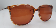 Vintage Claiborne C612 Brown Oval Sunglasses Japan FRAMES ONLY