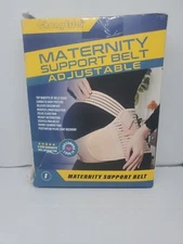 Pregnancy Belly Support Band Maternity Belt Beige XL Adjustable