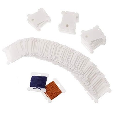 	Plastikseide Bobbins Thread Card 200 st  Kreuzstich Stickerei Thread Karten ...