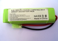8.4v 1600mah Rechargeable Ni-mh Battery Pack Aeg Airsoft - Mini Tamiya Plug 8.4v 1600mah Rechargeable Ni-mh Battery Pack Aeg Airsoft - Mini Tamiya Plug