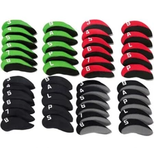 11pcs Golf Club Headcovers Irons Set Club Iron Head Covers Golf Accessoires