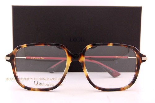 Brand New Christian Dior Eyeglass Frames Essence/19 SCL Yellow Havana For Women - Picture 2 of 5