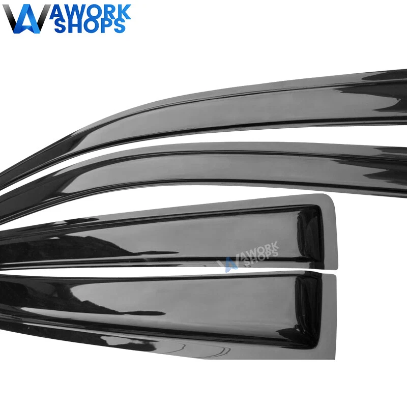 Fits 04-16 Nissan Armada Window Visor Vent Rain Guard Shade W/ White V8 - Изображение 4 из 4