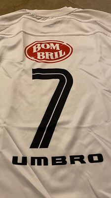santos brazil jersey #7 Robinho 100% Original Signed Pele Match