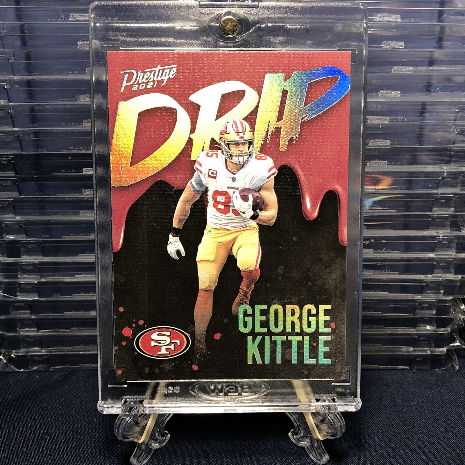 2021 Panini Prestige GEORGE KITTLE DRIP SSP Case Hit Rare!