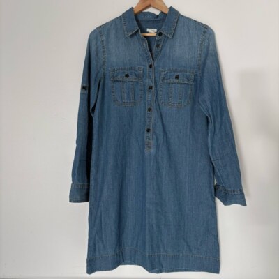 white christmas dresses Vintage Gap Distressed Denim Shirt Dress main image 1