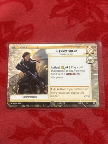 Hyperspace Star Wars Unlimited - Fennec Shand - Honoring the Deal - SotG - Picture 4 of 6