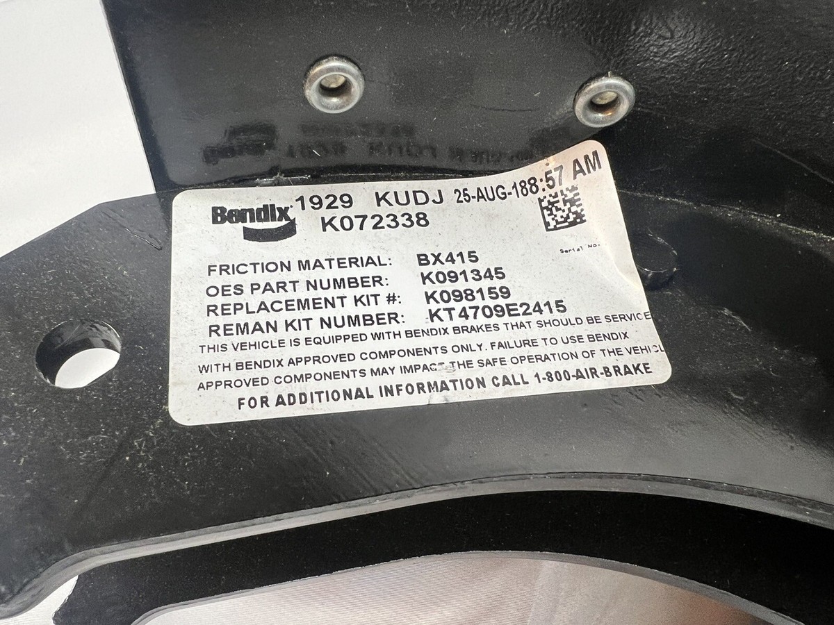 K091345 K098159 Bendix Brake Shoe/Lining Assembly - BRAND NEW | eBay
