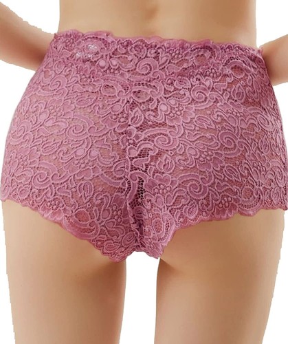 Sexy Pantalones Cortos Trifolium Mujer Encaje Hipster Cintura Alta Cintura Paquete de 3 - Imagen 21 de 86