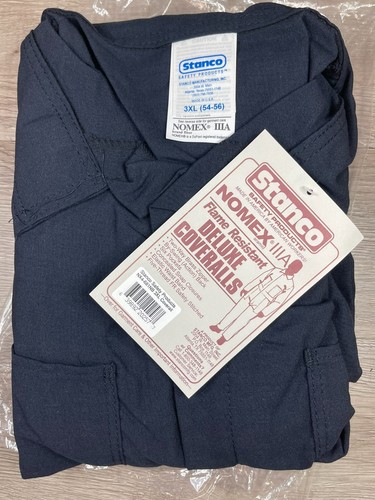 Stanco Coveralls FLAME RESISTANT NOMEX IIIA Fiber Made In USA 3XL 54-56 - Picture 2 of 5