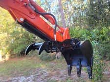 KUBOTA KX018 U15 U17 U20 PIN ON  HYDRAULIC MINI EXCAVATOR THUMB